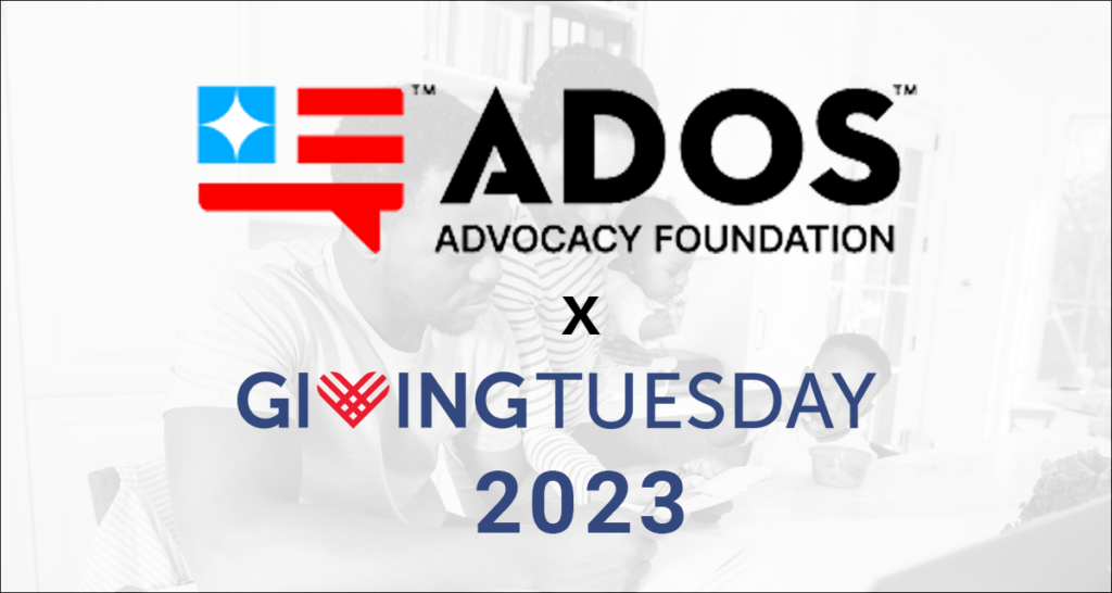 Giving Tuesday Graphic with ADOS Logo